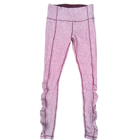 Lululemon Athletic Club Bordeaux drama turnaround legging ruched size 6 burgundy - Picture 2 of 6